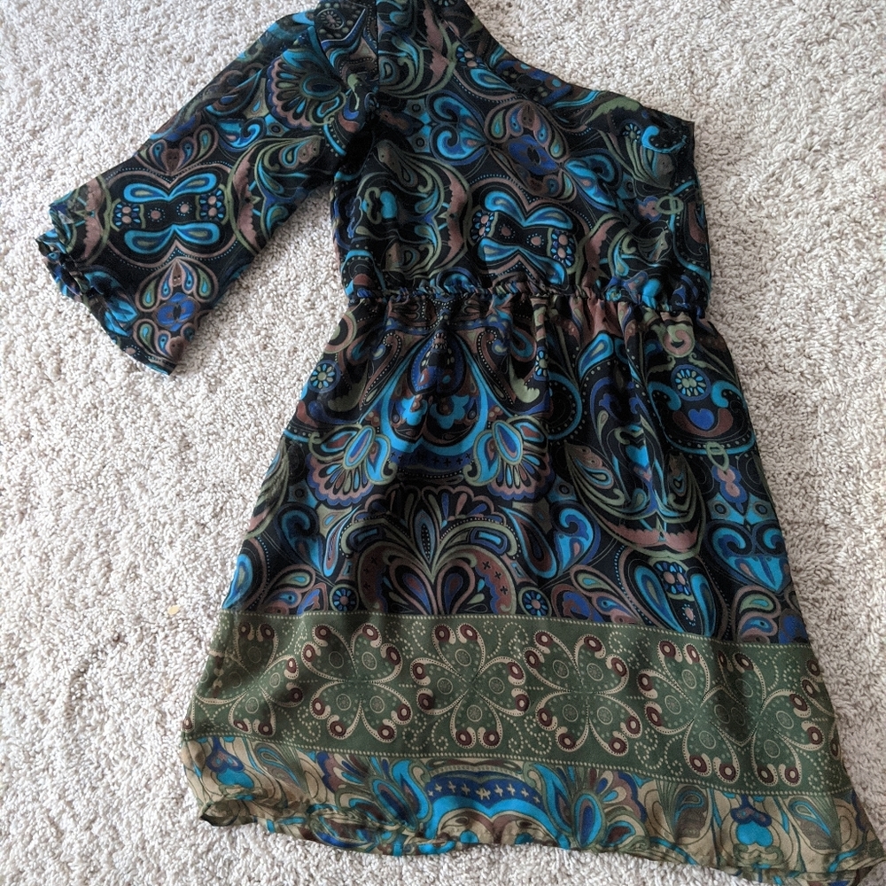 Dress peacock coloring small